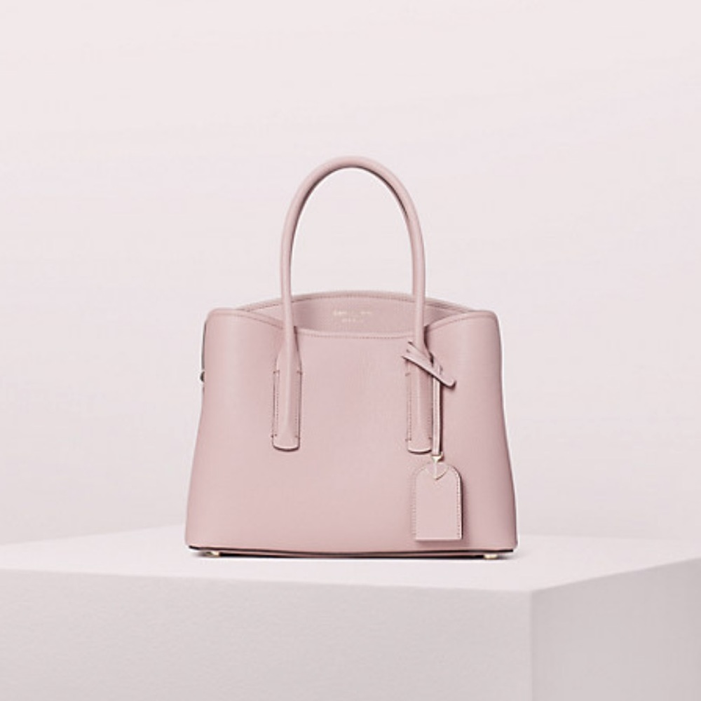 Kate Spade Margaux Leather Satchel in Pressed Flowers Medium
